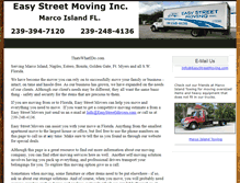 Tablet Screenshot of easystreetmoving.com